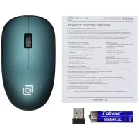 Мышь Oklick 515MW (черный/зеленый) фото 5